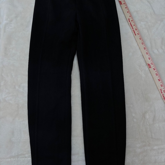 T BY TAHARI Black Pull On Black Faux Suede Pants Size S - Picture 1 of 12
